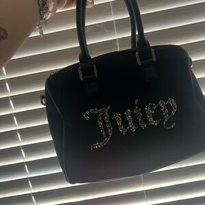 Juicy Couture Black and Pink Satchel